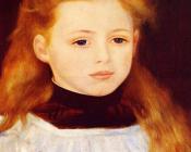 皮埃尔奥古斯特雷诺阿 - Little Girl in a White Apron, Lucie Berard